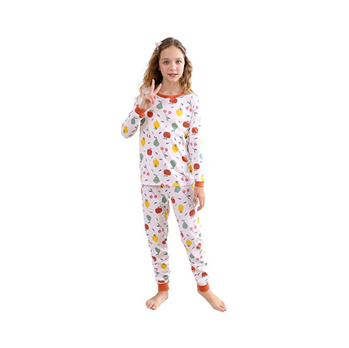 V.&GRIN Girls Pajamas Set - Toddler PJs Clothing with Pants for Kids Size 2-12 Years Cute Christmas Outfits & Gift